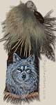 Soul Sister - Wolf Painting - Acrylic on Feathers